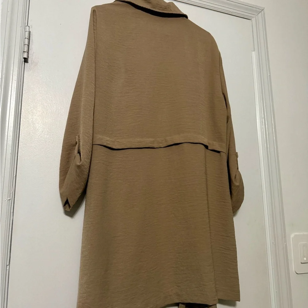 Tan Casual Jacket Blazer Cardigan - Picture 2 of 3